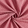 mussolina / tessuto doppio increspato piccoli pois – rosa anticato/bianco,  thumbnail number 3