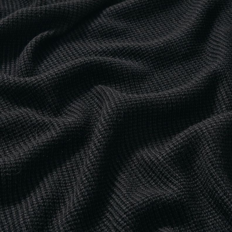 Maglia grossolana Mélange – nero, image number 2