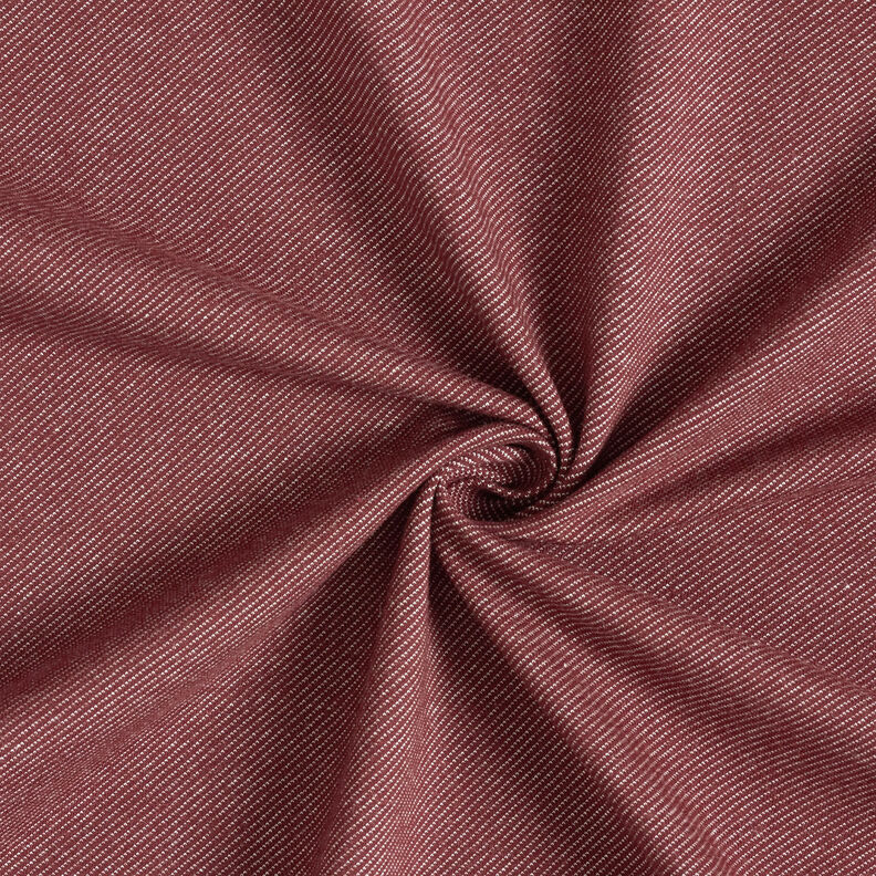 jersey di cotone Aspetto jeans – rosso borgogna,  image number 1