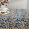 tessuto arredo mezzo panama Motivo leopardato astratto – blu/anacardo,  thumbnail number 7