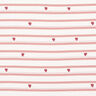 jersey di cotone Righe e cuori – bianco lana/rosa anticato,  thumbnail number 1