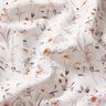 tessuto in cotone popeline Sottili rami di fiori – grigio argento/beige chiaro,  thumbnail number 2