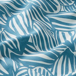 Tessuti da esterni canvas Foglie astratte – blu, 