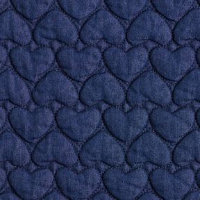 jeans tessuto trapuntato cuori – blu notte, 