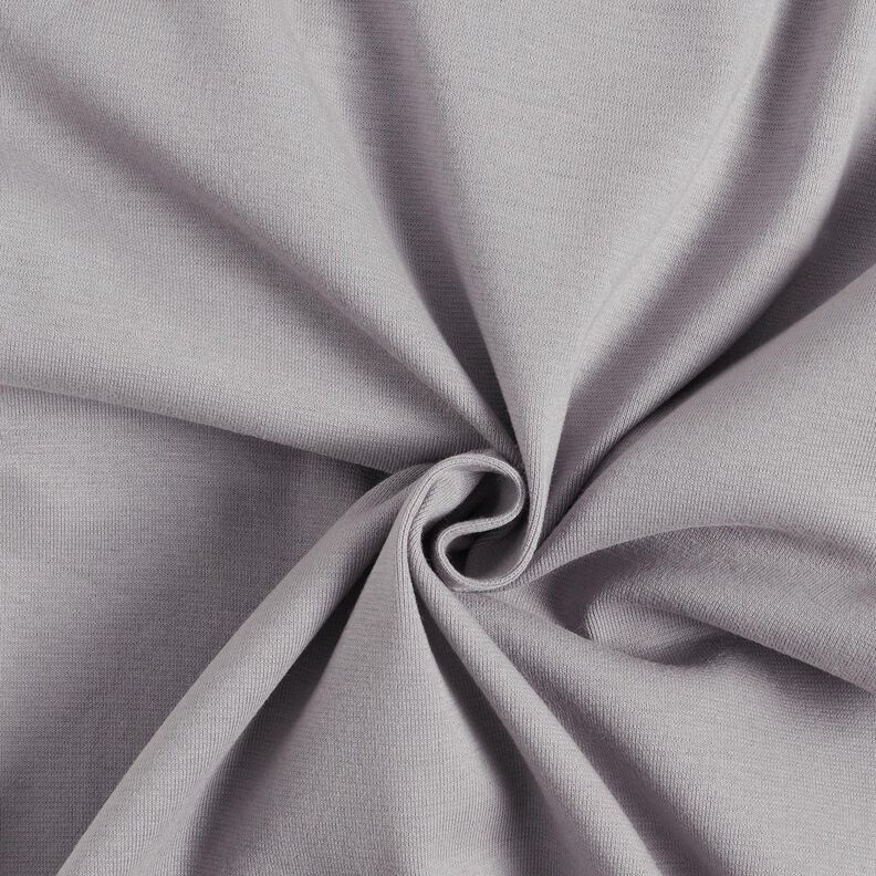 GOTS tessuto per bordi e polsini in cotone | Tula – grigio argento,  image number 1