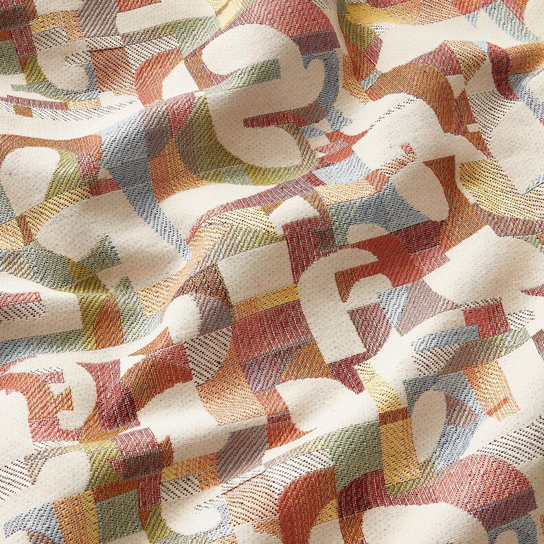 tessuto arredo gobelin forme colorate &ndash; beige chiaro/giallo chiaro,  image number 2