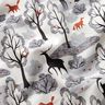 felpa garzata Animali della foresta astratti stampa digitale – grigio nebbia,  thumbnail number 2