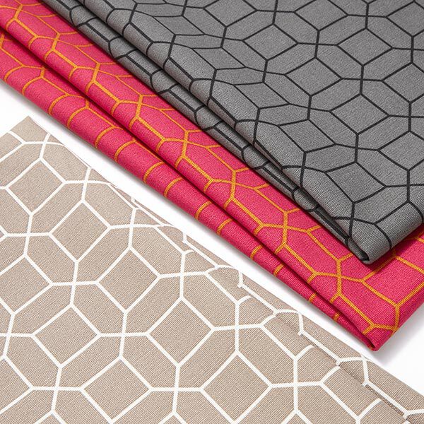 tessuto arredo tessuti canvas grafico – rosa fucsia acceso, image number 4