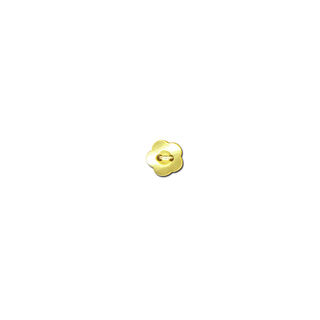 bottone a 2 fori, fiore  – giallo, 