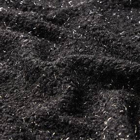 maglia bouclé fili glitter – nero, 