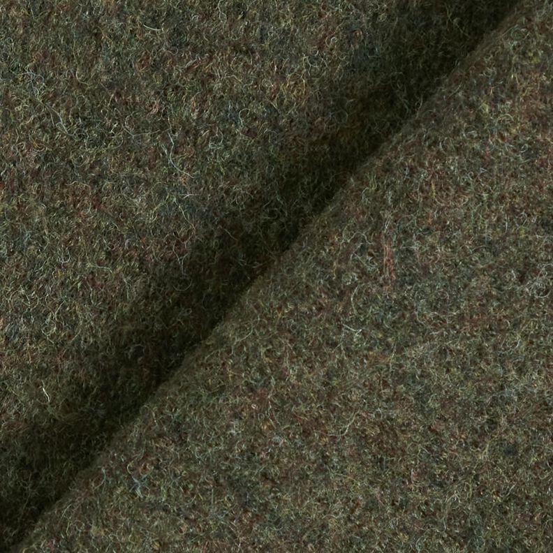 loden follato in lana – verde oliva scuro,  image number 3