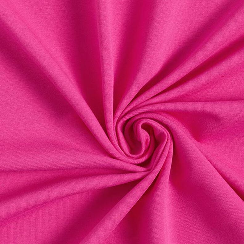 French terry leggero tinta unita – rosa fucsia acceso, image number 1
