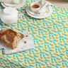 tessuto in cotone popeline ananas – azzurro/giallo,  thumbnail number 7