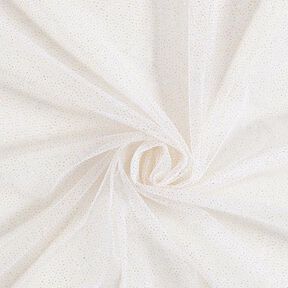 tulle glitter Royal – bianco/oro, 