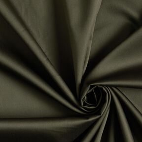 satin di cotone tinta unita – verde oliva scuro, 