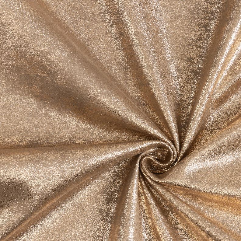 Stretchvelours Metallic – bronzo,  image number 1