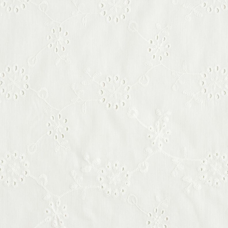 ricami a giorno Grandi tralci di fiori – bianco,  image number 1