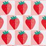 cotone rivestito Quadri di fragola – rosé/rosso,  thumbnail number 1