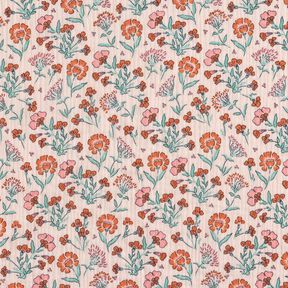 mussolina / tessuto doppio increspato Prato fiorito | Poppy Fabrics – rosé, 