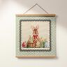 taglio di tessuto arredo gobelin Dolce coniglietto pasquale – beige chiaro/menta chiaro,  thumbnail number 6