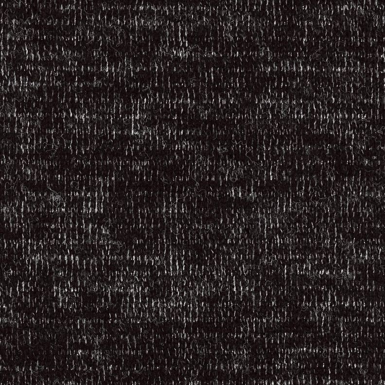 Tessuto in maglia misto lana melange glitterata – nero/argento effetto metallizzato, image number 1