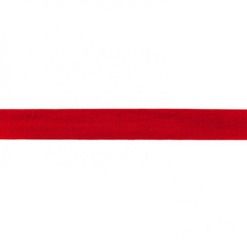Fettuccia elastica  opaco [20 mm] – rosso,  image number 1