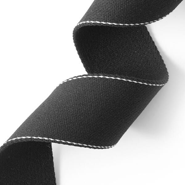 nastro gros-grain per borse, riciclato - nero,  image number 2
