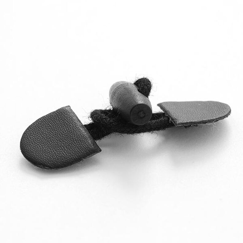 chiusura con alamaro per montgomery [ 55 mm ] – nero,  image number 2