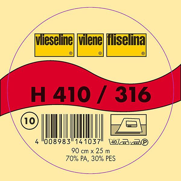 H 410 Interfodera termoadesiva | Fliselina – bianco,  image number 2