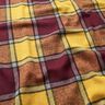 tessuto per cappotti Quadro ruvido – rosso Bordeaux/giallo curry,  thumbnail number 2