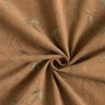 Velluto a costine con fiori ricamati glitterati – marrone chiaro,  thumbnail number 4