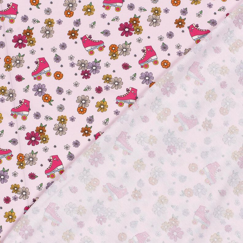 jersey di cotone Pattini a rotelle retrò – rosé, image number 4