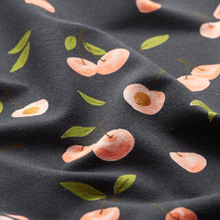 jersey di cotone ciliegie stampa digitale | Poppy – blu marino, 
