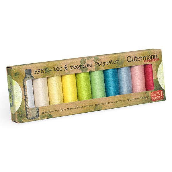 Set di filo da cucire Cucitutto rPET  [ 100m / 10 pezzo/i  ] | Gütermann creativ,  image number 1