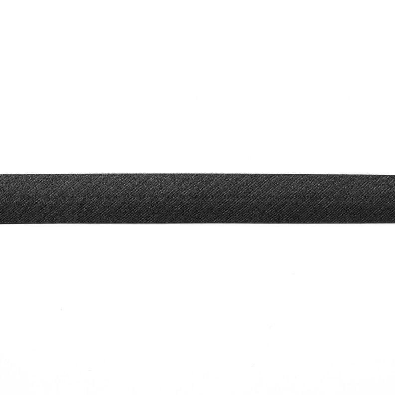 Nastro in sbieco satin [20 mm] – nero,  image number 1
