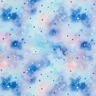 tessuto per impermeabili Cielo stellato all'acquerello stampa digitale – blu ghiaccio/lilla bluastro,  thumbnail number 1
