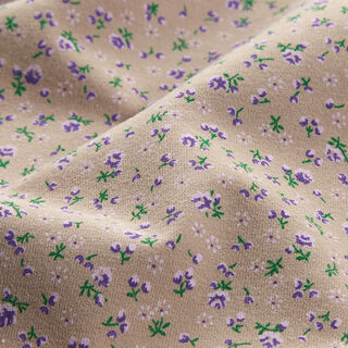jersey di cotone, millefiori – beige scuro, 