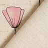 tessuto arredo mezzo panama fiori secchi – naturale/rosa,  thumbnail number 6
