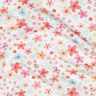 GOTS jersey di cotone Fiorellini colorati stampa digitale | Poppy Fabrics – bianco/albicocca,  thumbnail number 2