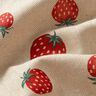 tessuto arredo mezzo panama Piccole fragole – rosso/naturale,  thumbnail number 2