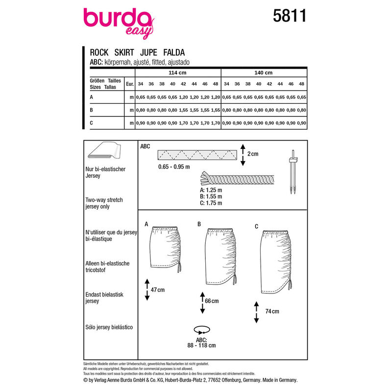 Gonna | Burda 5811 | 34-48,  image number 12