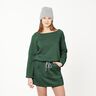 GOTS French terry, felpa estiva | Tula – verde scuro,  thumbnail number 5