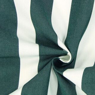Tessuti da esterni Acrisol Listado – bianco lana/verde scuro, 