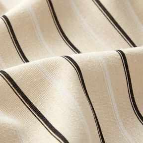 misto lino Righe &ndash; mandorla/nero, 