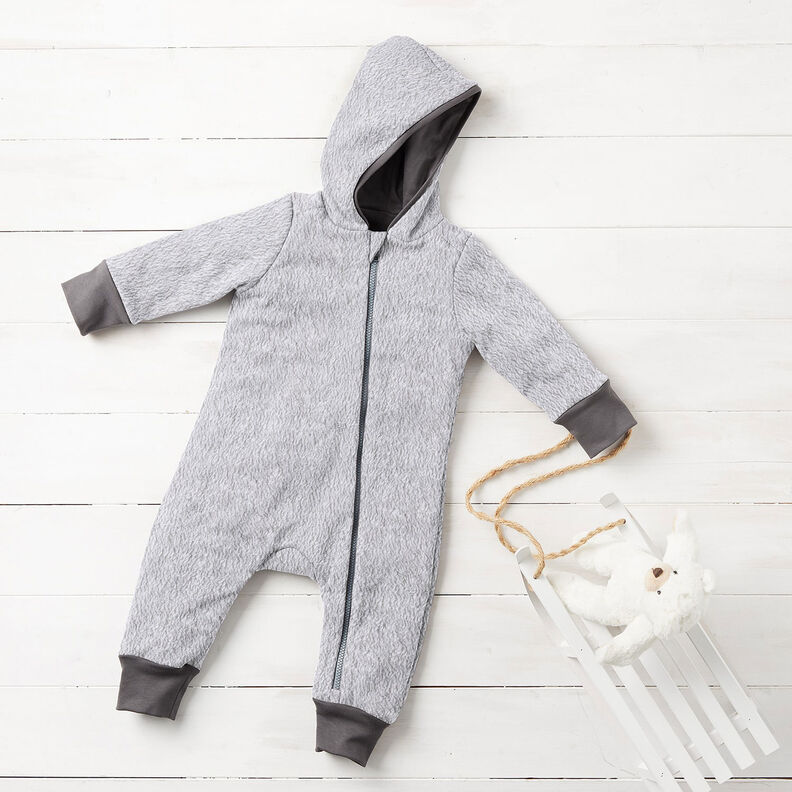 Sherpa Misto cotone tinta unita – grigio argento, image number 7