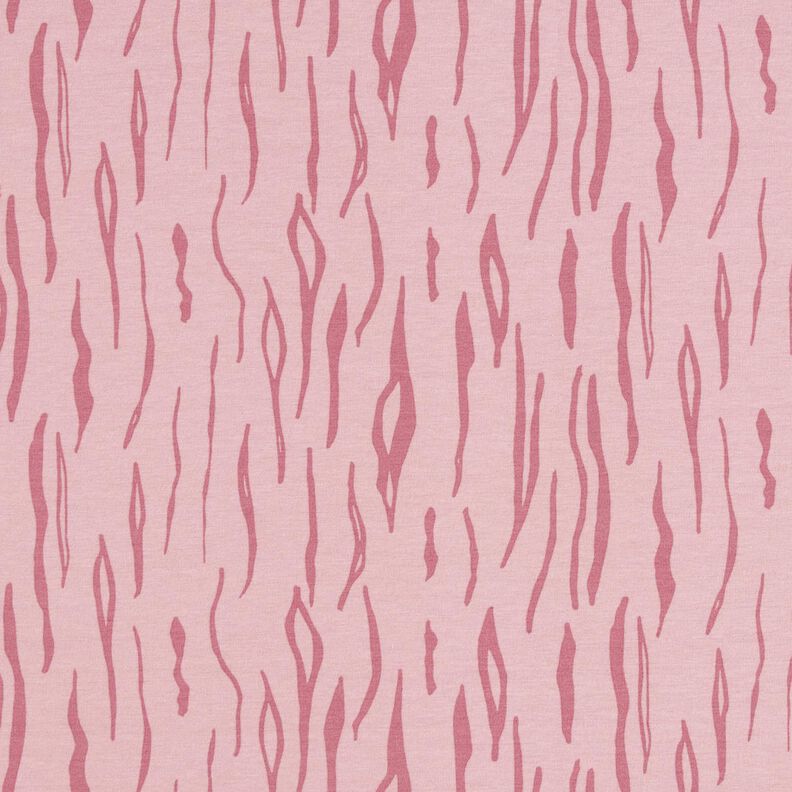 Jersey di cotone, colore zebrato – rosa antico chiaro, image number 1