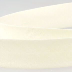 Nastro in sbieco Polycotton [20 mm] – bianco lana, 