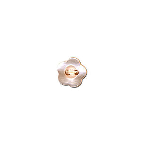 bottone a 2 fori, fiore – rosé, 