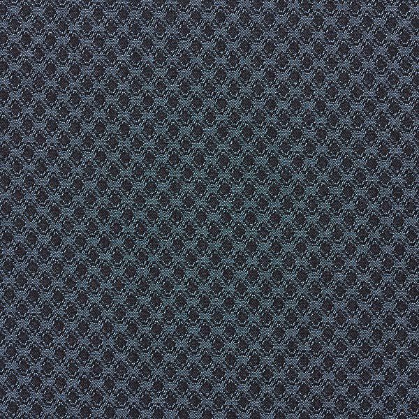 Tessuto elasticizzato con rombi jacquard – colore blu jeans, image number 1