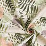 tessuto in cotone cretonne Piante astratte della giungla – bianco/verde,  thumbnail number 3